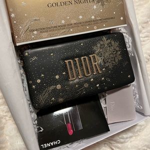 Dior cosmetic bag with UNUSED lipsticks